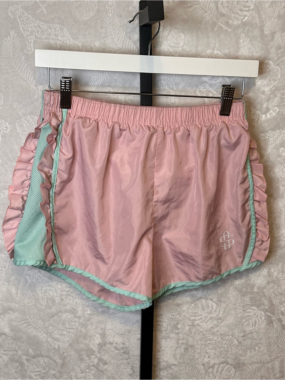 Simply‎ Southern Pink Athletic Shorts with Mint Accents